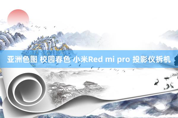 亚洲色图 校园春色 小米Red mi pro 投影仪拆机