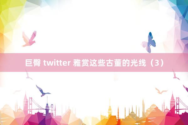 巨臀 twitter 雅赏这些古董的光线（3）